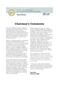 RNZIH Newsletter, 2009, No. 2, June