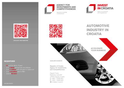 AUTOMOTIVE INDUSTRY IN CROATIA calculate your incentives  ACCELERATE