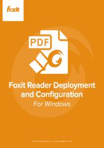 Foxit Reader Deployment and Configuration