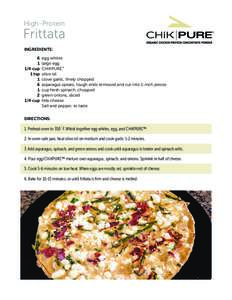 High-Protein  Frittata INGREDIENTS: 6 1