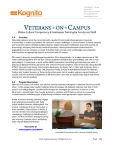 Microsoft Word - kognito_veterans_on_campus_overview.doc