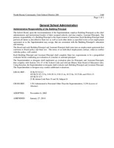 North Boone Community Unit School District[removed]:60 Page 1 of 1  General School Administration