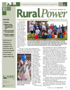 A newsletter for and about Kansas Electric Cooperatives  RuralPower VOL . L XIV, NO. 10  INSIDE