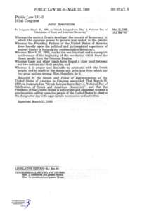 PUBLIC LAW 101-3—MAR. 21, 1989 Public Law[removed]101st Congress 103 STAT. 5 ?