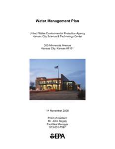 Water Management Plan - Kansas City Science Technology Center