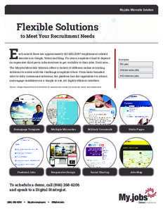 My.jobs Microsite Solution  Flexible Solutions to Meet Your Recruitment Needs  E