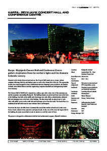Henning Larsen Architects / Reykjavík / Europe / Ramboll / Harpa / Olafur Eliasson / Geography of Europe