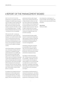 annual report[removed]REPORT OF THE MANAGEMENT BOARD From the Chief Executive Officer  positive trend is that the number of people