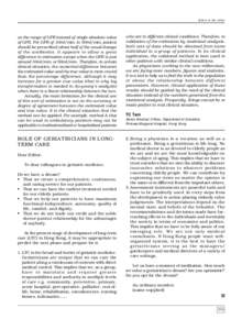 Letters to the editor  on the range of GFR instead of single absolute value of GFR. For GFR of 10ml/min. to 50ml/min, patient should be prescribed about half of the usual dosage of the antibiotics. It appears to allow a 