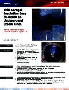 Thin Aerogel Insulation Easy to Install on Underground Steam Lines Flexible, waterproof aerogel a