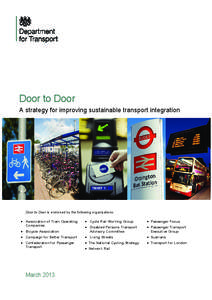 Door to Door: a strategy for improving sustainable transport integration