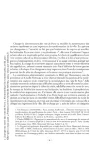 « Changer les noms des rues de Paris », Florence Bourillon (textes prés. et éd. par) ISBN[removed]4 Presses universitaires de Rennes, 2012, www.pur-editions.fr Changer la dénomination des rues de Paris ou mo