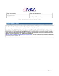 Division: Pharmacy Services  Subject: Prior Authorization Criteria Original Development Date: Original Effective Date: