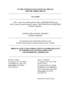 IN THE UNITED STATES COURT OF APPEALS FOR THE THIRD CIRCUIT _________________________________________________________________ No_________________________________________________________________ B.H., a minor, b