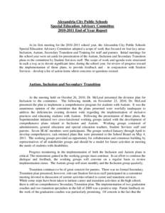 Special education / Education policy / Education reform / Educational psychology / Inclusion / Autism / Developmental disability / Special education in the United States / Post Secondary Transition For High School Students with Disabilities / Education / Health / Disability