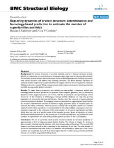 BMC Structural Biology  BioMed Central Open Access