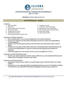 Microsoft Word - CPG-TTF 7-11 Problem Statement Discussion Summary-draft