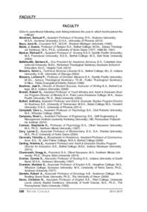 z faculty_index 2014_z faculty_index[removed]:41 PM Page 288  FACULTY FACULTY