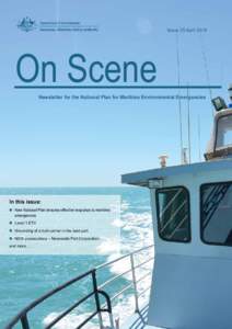 Issue 25 April[removed]On Scene Newsletter for the National Plan for Maritime Environmental Emergencies