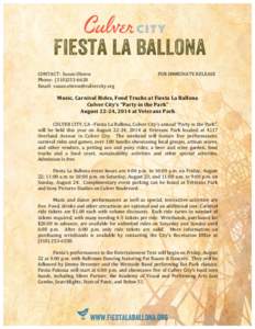 Microsoft Word - Fiesta La Ballona 2014 Event Details Release.docx