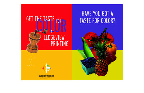 GET THE TASTE FOR  COLOR AT  LEDGEVIEW