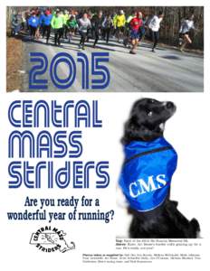 2015 Central Mass. Striders Running Club Calendar