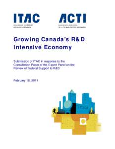 Growing Canada’s R&D-Intensive Economy