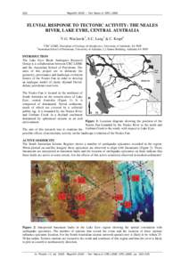 FLUVIAL RESPONSE TO TECTONIC ACTIVITY: THE NEALES RIVER, LAKE EYRE, CENTRAL AUSTRALIA