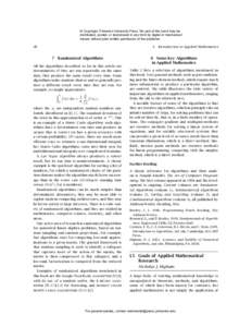 The Princeton Companion to Applied Mathematics - Sample Article