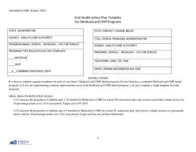 Tool for State Dental Plan