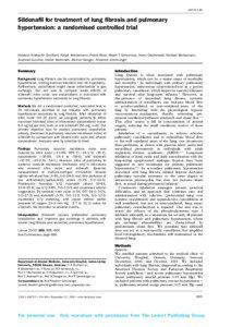 ARTICLES  Sildenafil for treatment of lung fibrosis and pulmonary