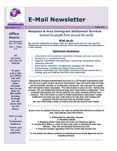 E-Mail Newsletter ISSUE #59 SEPTEMBER[removed]Office
