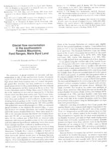 Bindschadler, R.A., S.N. Stephenson, D.R. MacAyeal, and S. ShabtaieIce dynamics at the mouth of ice stream B, Antarctica. Journal of Geophysical Research, 92(139), Blankenship, D.D., R.B. Alley, and C.R