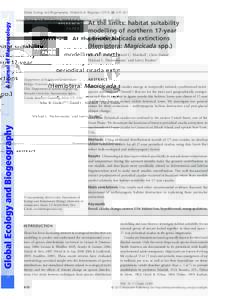 Global Ecology and Biogeography, (Global Ecol. Biogeogr, 410–421 bs_bs_banner R E S E A RC H PAPER