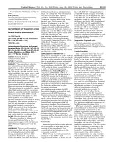 Federal Register / Vol. 65, No[removed]Friday, May 26, [removed]Rules and Regulations Issued in Renton, Washington, on May 19, 2000. John J. Hickey, Manager, Transport Airplane Directorate, Aircraft Certification Service.