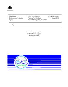 Dietary minerals / Pollution / Emission standards / United States Environmental Protection Agency / Copper / National Emissions Standards for Hazardous Air Pollutants / Clean Air Act / Brass / Chemetco / Chemistry / Air pollution in the United States / Matter