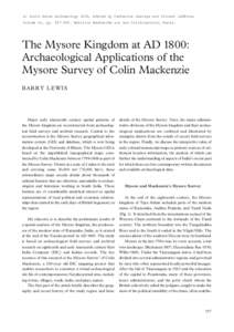 In South Asian Archaeology 2001, edited by Catherine Jarrige and Vincent Lefèvre, Volume II, pp[removed]Editions Recherche sur les Civilisations, Paris.