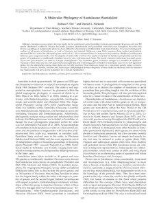 Systematic Botany (2008), 33(1): pp. 107–116 © Copyright 2008 by the American Society of Plant Taxonomists