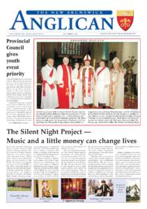 NOVEMBER[removed]THE NEW BRUNSWICK ANGLICAN A SECTION OF THE ANGLICAN JOURNAL