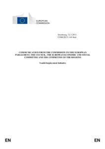 Structural Funds and Cohesion Fund / European Union / Yei /  South Sudan / NEET / Unemployment / Committee of the Regions / Interreg / Economics / Political philosophy / Economy of the European Union / European Social Fund / Europe