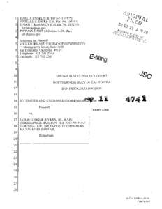 SEC Complaint: Securities and Exchange Commission v. Jason George Rivera, Jr., Marc Christopher Harmon, The Joseph Rene Corporation, and Executive Members Management Group