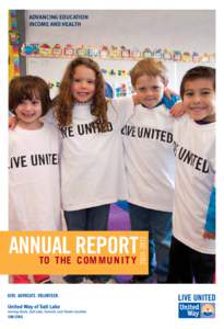 ANNUAL REPORT TO THE C OM MUN I TY UW.ORG[removed]