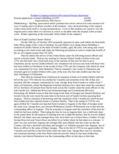 Southern Campaign American Revolution Pension Statements Pension application of Daniel McMillan S32397 fn43SC Transcribed by Will Graves[removed]Methodology: Spelling, punctuation and/or grammar have been corrected in s