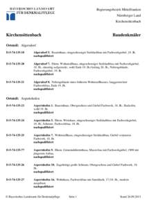 Regierungsbezirk Mittelfranken Nürnberger Land Kirchensittenbach