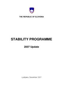 Fiscal policy / Gross domestic product / Inflation / Economic development / Political debates about the United States federal budget / Economy of Slovenia / Economics / Economic growth / Macroeconomics