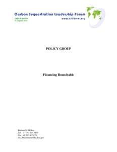 Microsoft Word - CSLF-PFinancing Roundtable.doc