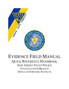 2008 OFS Evidence Field Manual Pocket Version