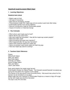 Microsoft Word - Maple Sugaring.doc