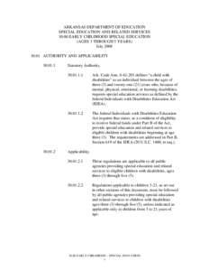 Early childhood education / Individualized Education Program / Individuals with Disabilities Education Act / Special education / Preschool education / Paraprofessional / Childhood / Day care / Paraprofessional educator / Education / Youth / Human development