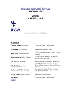 Microsoft Word - Minutes March[removed]New York REVISED BY CATRIONA.doc